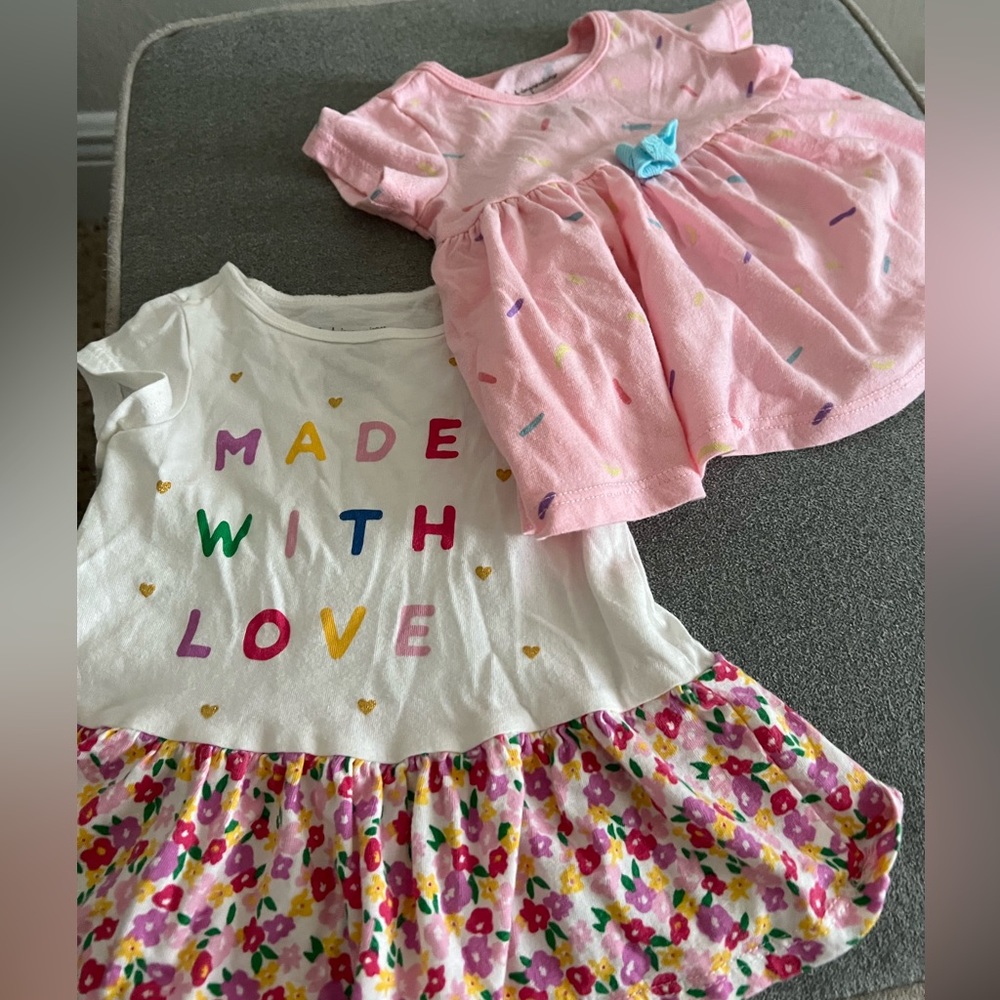Set of 2 first impressions baby girl dresses